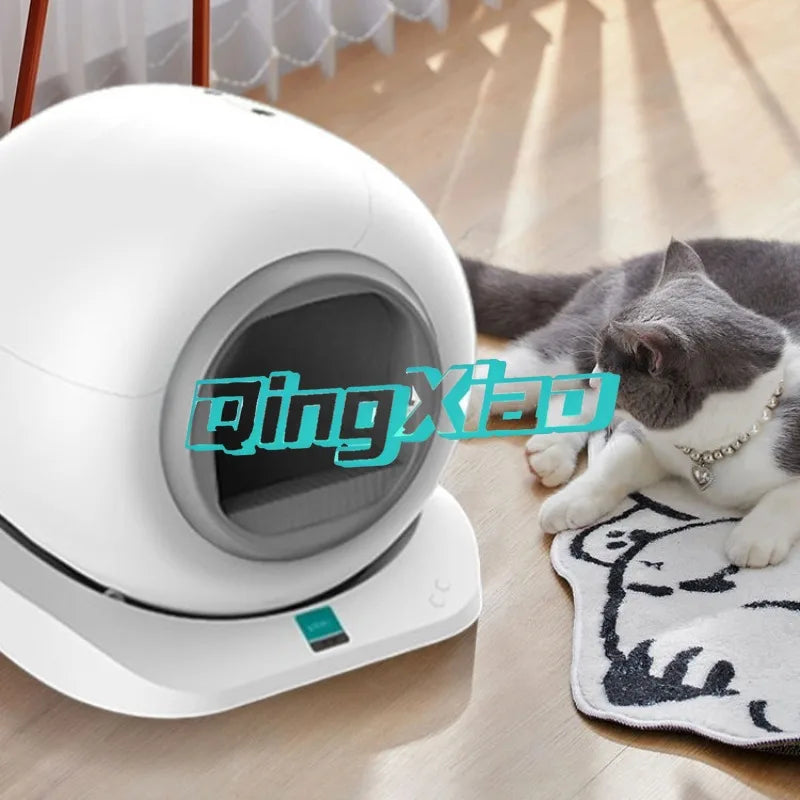 Fully Enclosed Self Cleaning Cat Litter Box Anti Splash Odor Control Electric Scooper Automatic Toilet For Multi Cat Household