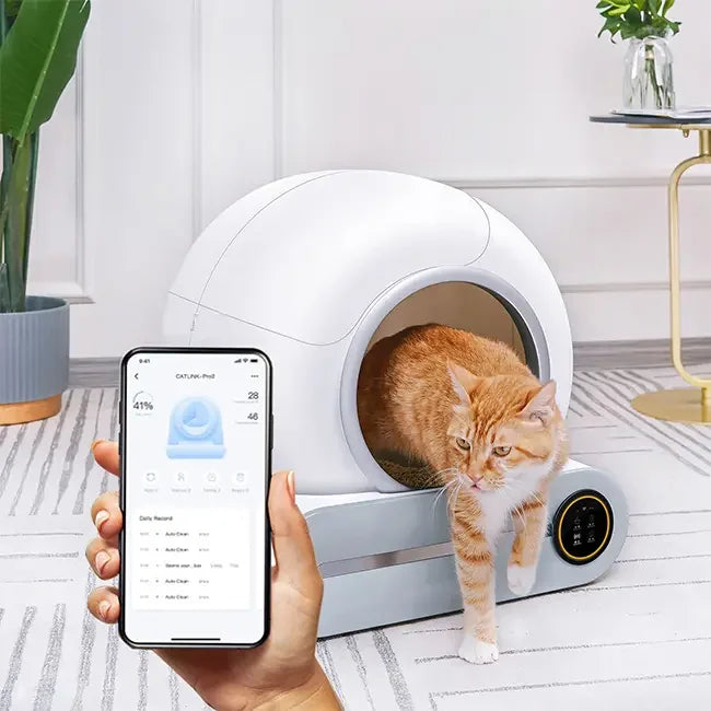 APP Control Intelligent Smart Self Cleaning Litter Box for Cats Automatic Cat Toilet Litter Box