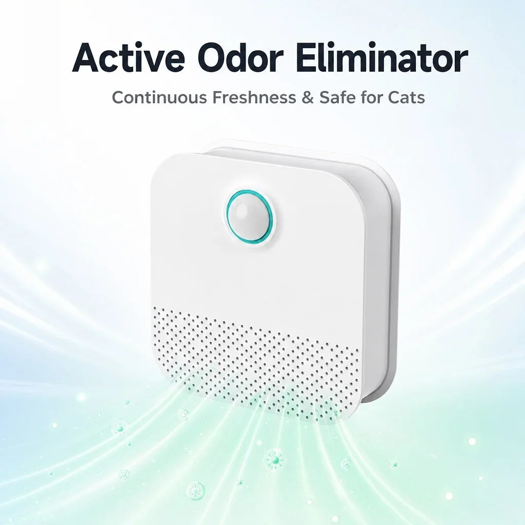 Smart Cat Odor Purifier For Household Pet Cat Litter Box Deodorizer Rechargeable Dog Kitten Litter Deodorant Toilet Air Purifier