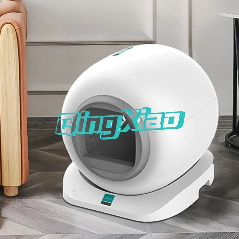 Fully Enclosed Self Cleaning Cat Litter Box Anti Splash Odor Control Electric Scooper Automatic Toilet For Multi Cat Household